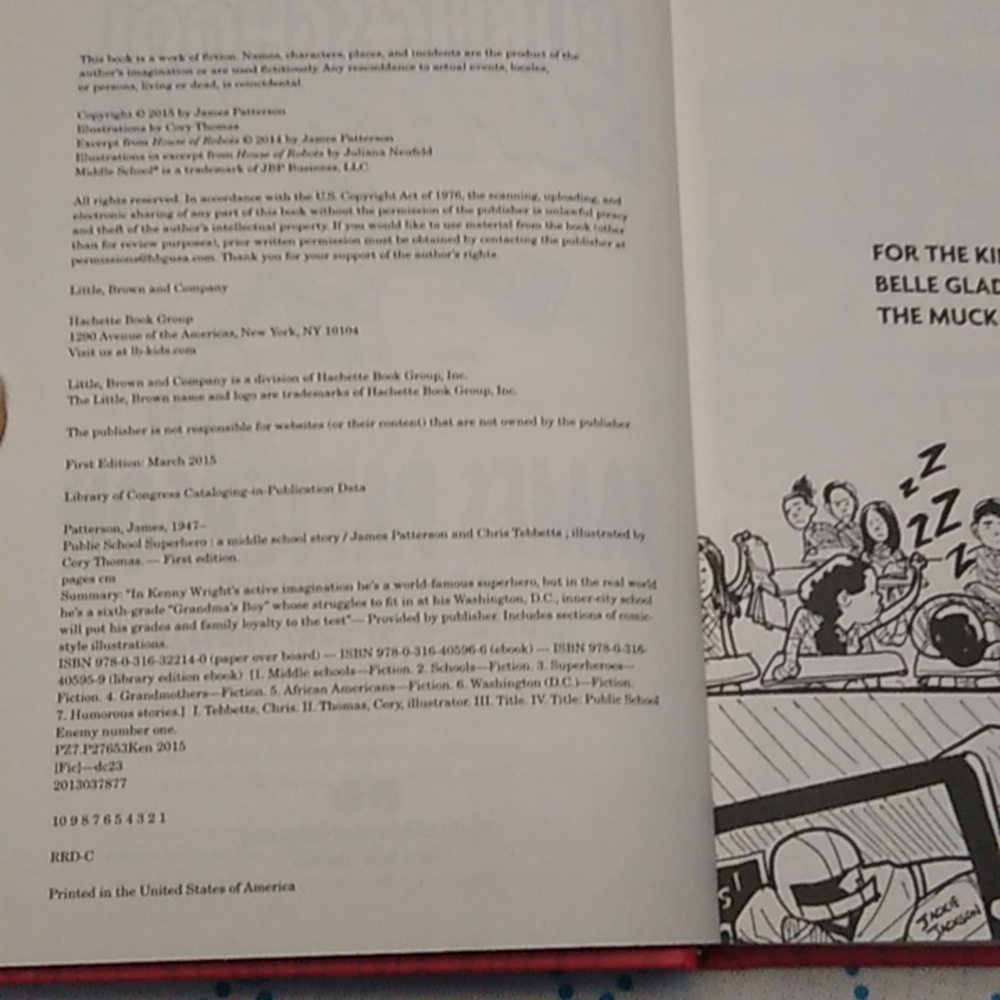 Public School Superhero James Patterson Middle Junior Fiction Chapter Book - Picture 4 of 6